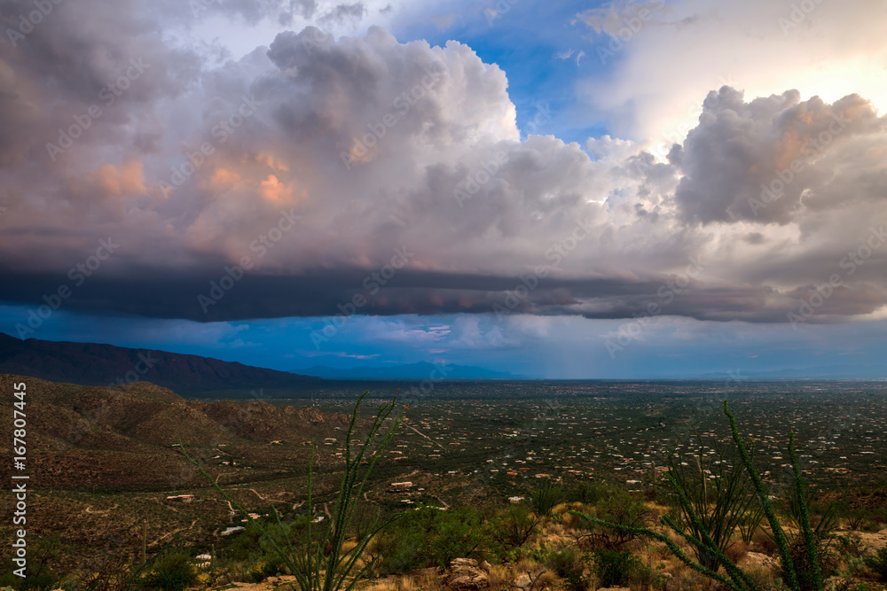 A Monsoon storm in Arizona
