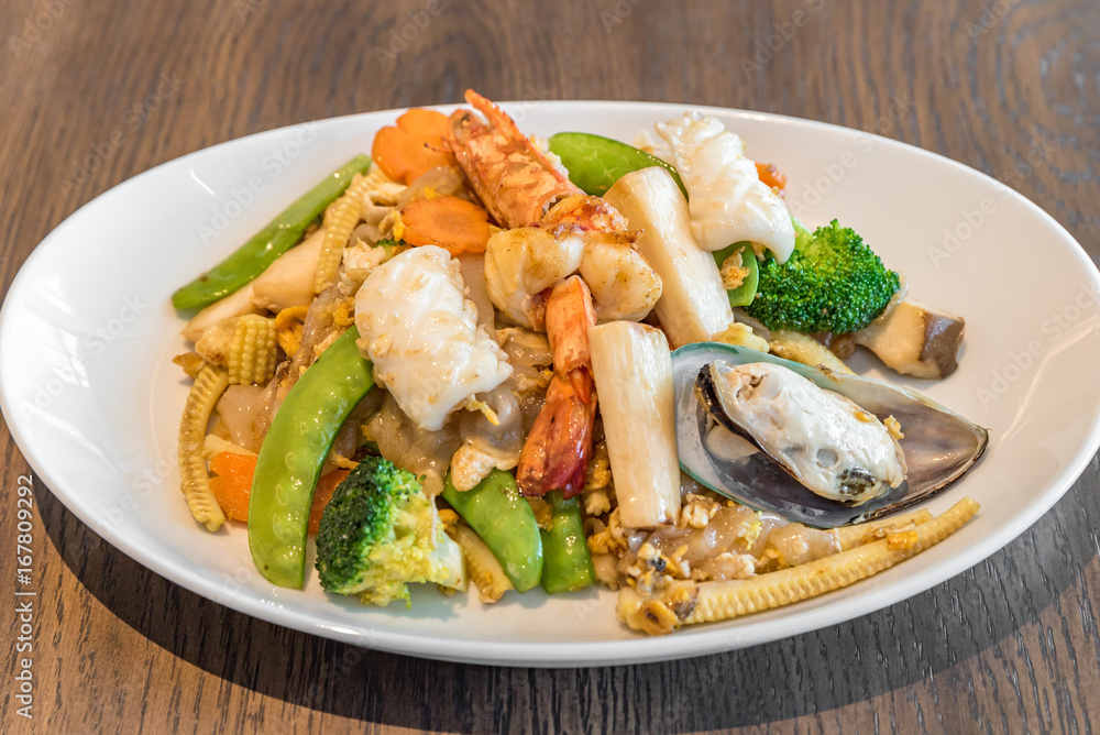 Fried rice noodle seafood Fried rice noodle seafood