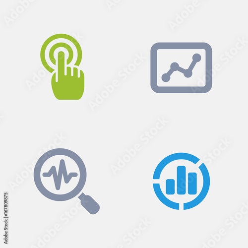 Web Analytics - Granite Icons. A set of 4 professional, pixel-perfect icons designed on a 32x32 pixel grid.