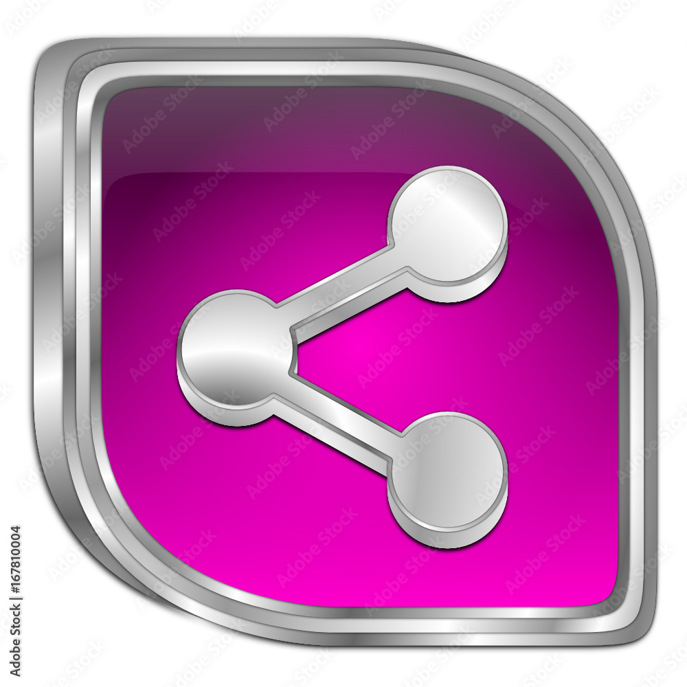 Share Button - 3D illustration Share Button - 3D illustration