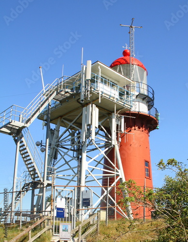 Red lighthouse on the Dutch island Vlieland. The Netherlands photo