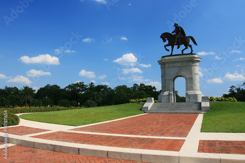 Sam Houston statue at park, Texas photo