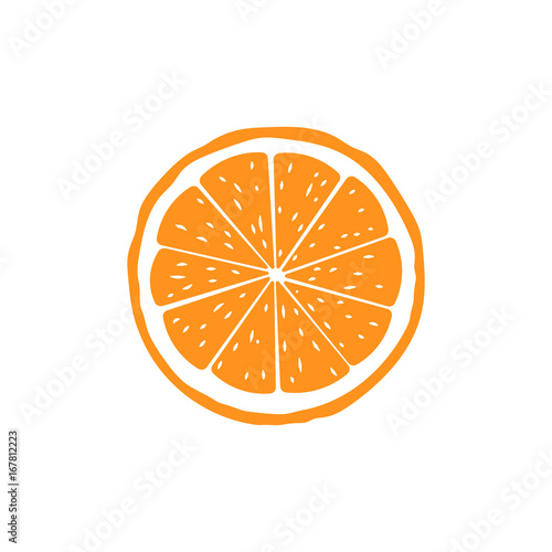 Orange. Vector.
