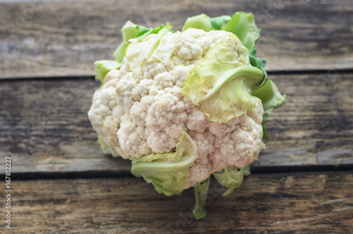 Head of cauliflower closeup