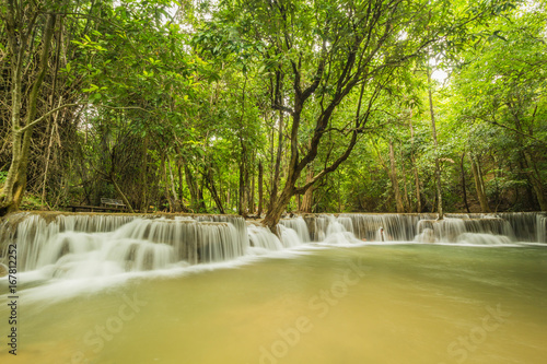 Huai Mae Khamin Waterfall  Kanchanaburi  Thailand