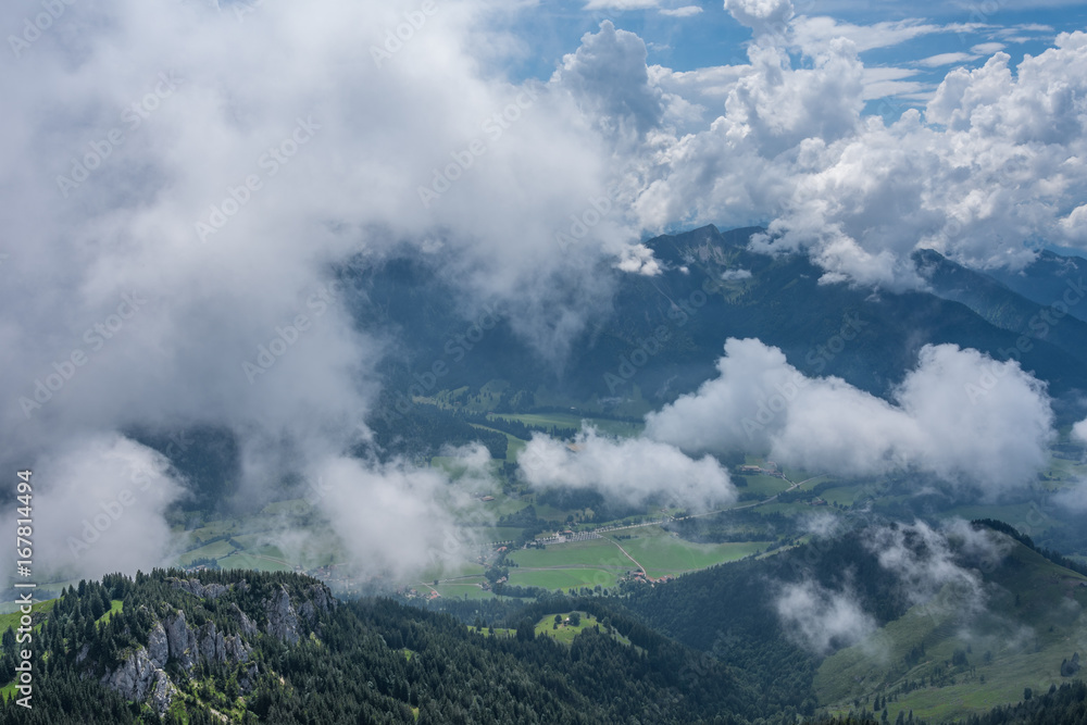 Fototapeta premium The mountains of Alps in Bavaria, Germany