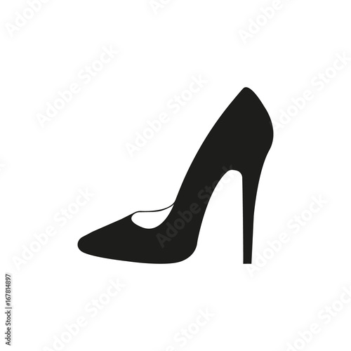 Woman shoe. Vector.
