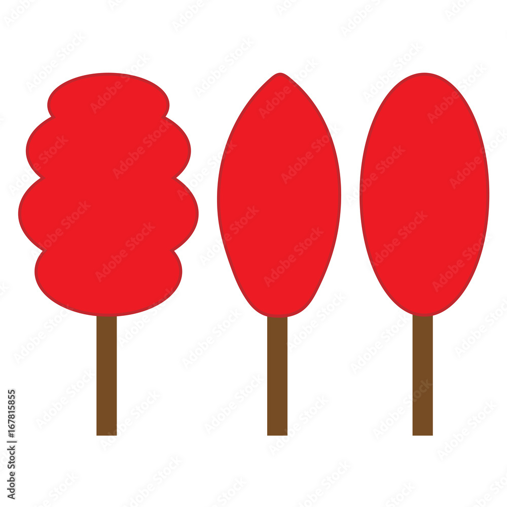 Tree red sign set 4.06 Tree red sign set 4.06