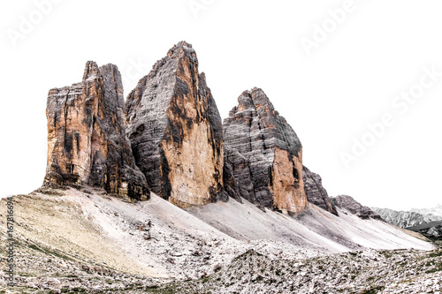 The three peaks of Lavaredo ( Italian: Tre Cime di Lavaredo) in the italian Dolomites