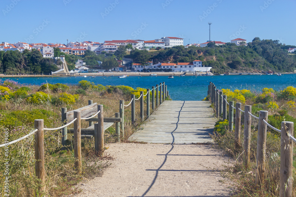 Mira river in Vila Nova de Milfontes