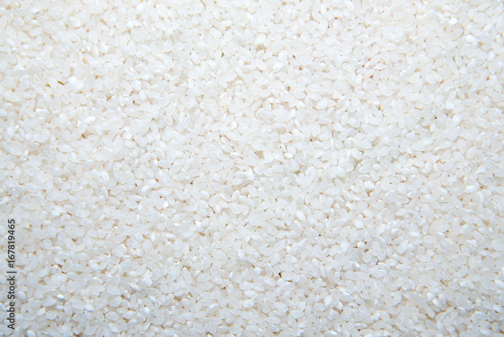 White rice background,uncooked raw cereals, macro closeup White rice background,uncooked raw cereals, macro closeup