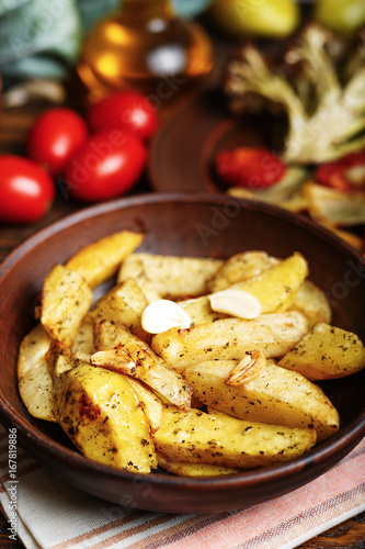 baked potato on a plate