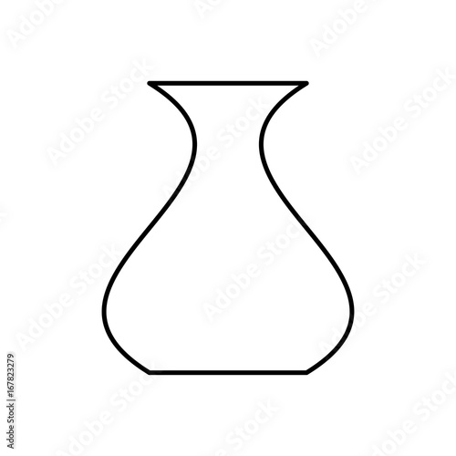 Vase black color icon . © Serhii