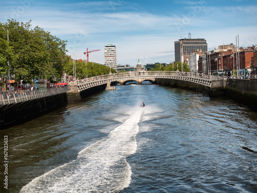 Canvas Print Halfpenny bridge in Dublin Ireland