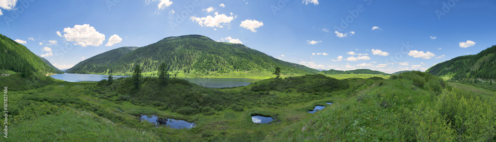 Ulagan lakes. Altai mountains, Siberia. Russia