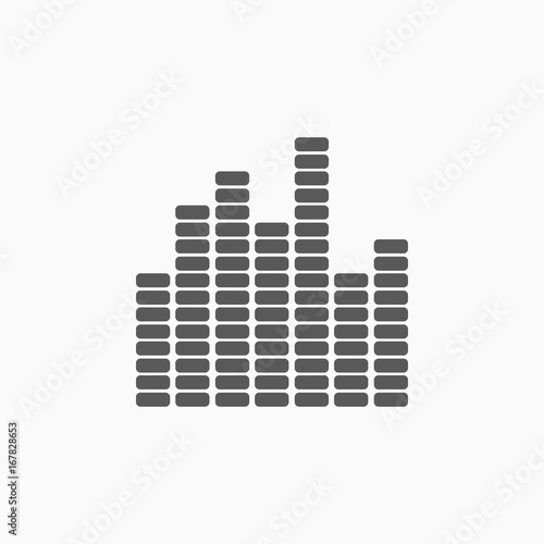 equalizer music sound wave icon