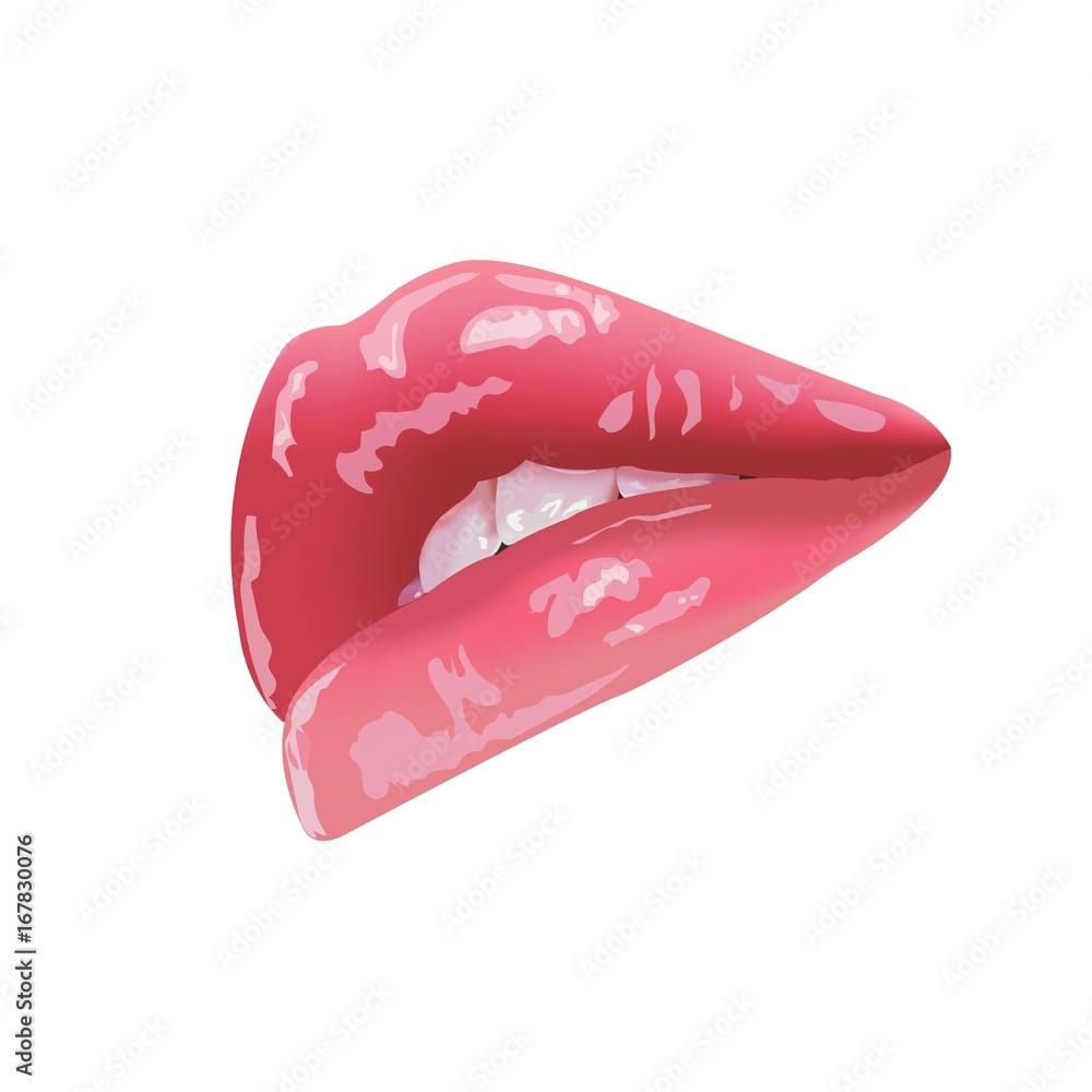 On white background lip gloss pearl lipstick On white background lip gloss pearl lipstick