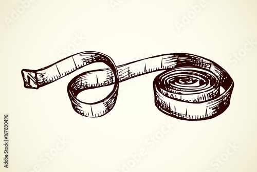 Measuring tape. Vector drawing