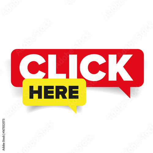 Click here speech bubble