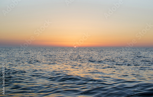 Sunset at sea