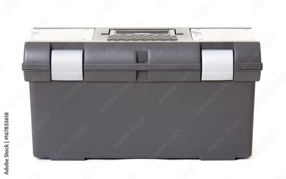 Toolbox, isolated object photo, white background Toolbox, isolated object photo, white background