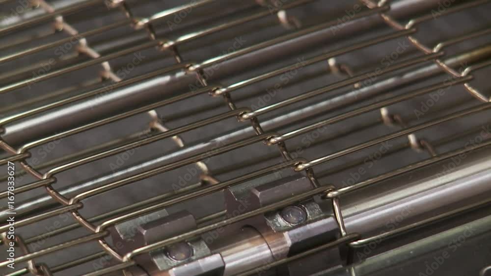 Close up, industrial conveyor oven Close up, industrial conveyor oven