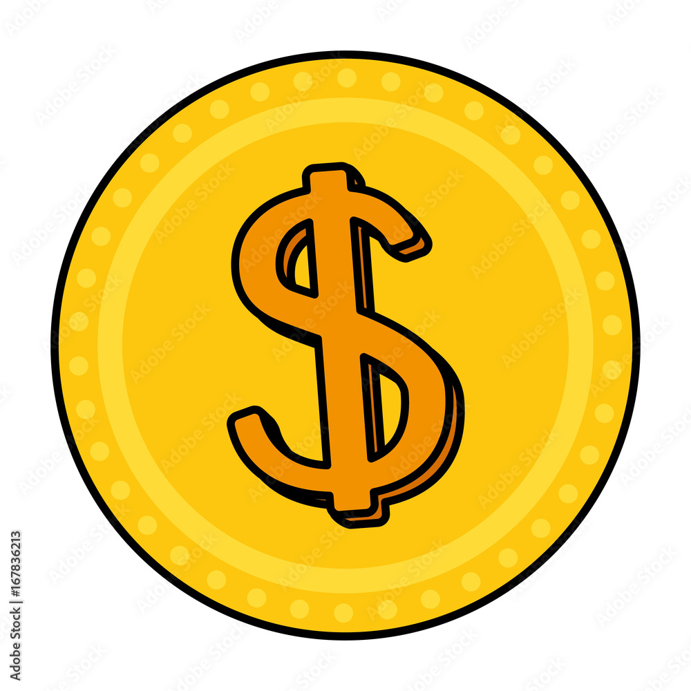 coin money isolated icon vector illustration design coin money isolated icon vector illustration design
