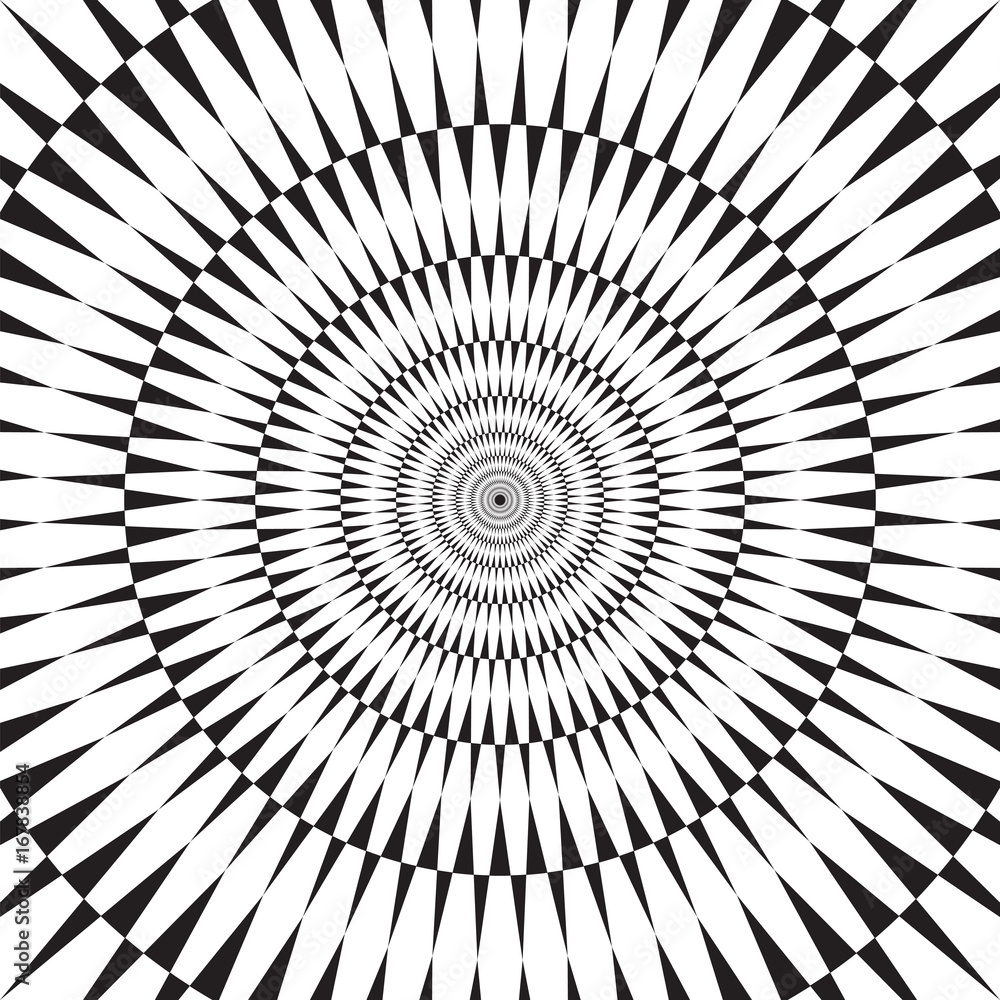 Fototapeta premium Vector geometric infinity effect background