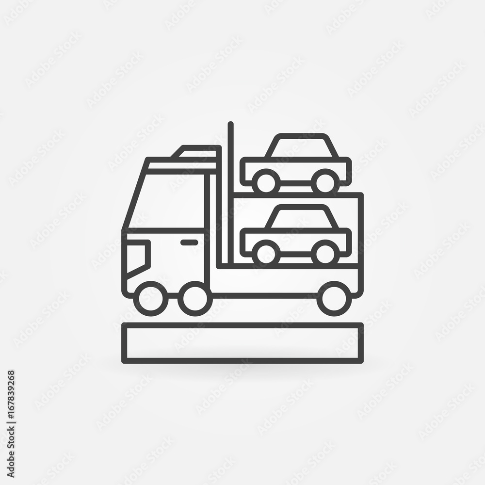 Car transporter icon