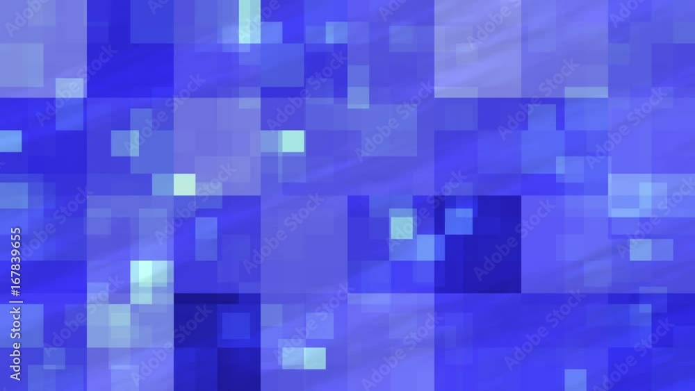 Abstract fractal blue flashing cubes Abstract fractal blue flashing cubes