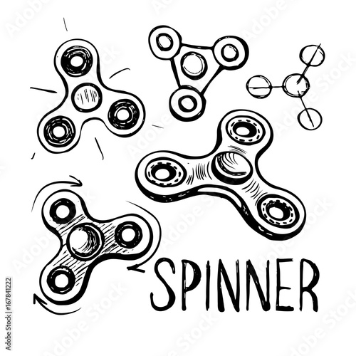  Hand spinner tricks set