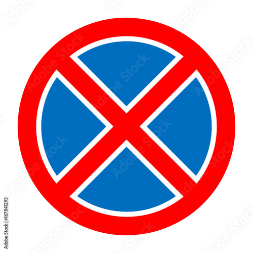Red and blue road sign no parking Free Download Red and blue road sign no parking - GFXLoad