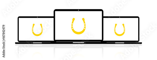 Laptop Banner - Hufeisen