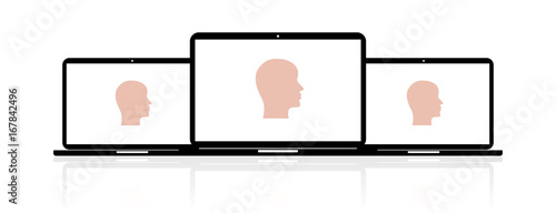 Laptop Banner - Kopf Profil