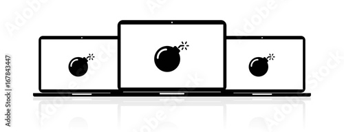 Laptop Banner - Bombe