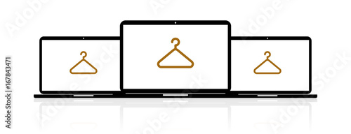 Laptop Banner - Kleiderbügel