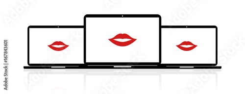 Laptop Banner - Lippen
