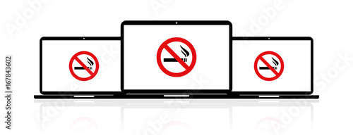Laptop Banner - Rauchverbot
