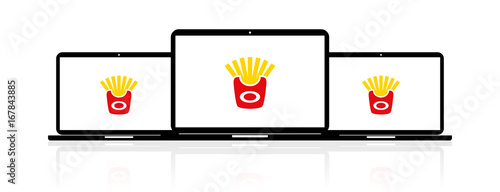 Laptop Banner - Pommes
