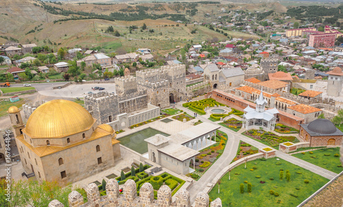 View from the Jakeli Castle to the Ahmediye Mosquein in Akhaltsikhe, Georgia. Lomisa Castle or Rabati Castle complex photo