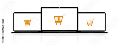 Laptop Banner - Warenkorb