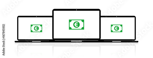 Laptop Banner - Geldschein Euro