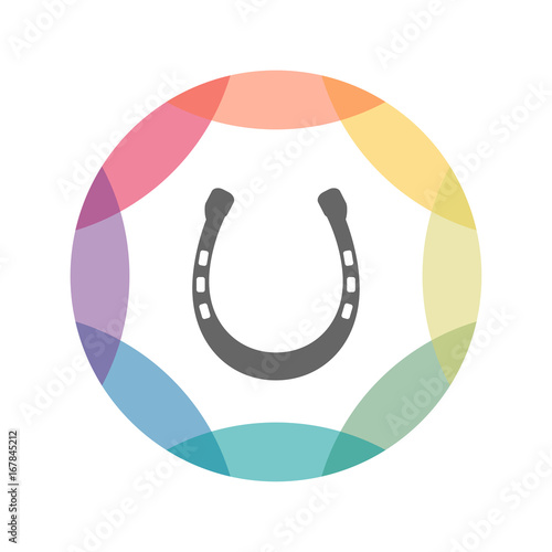 farbiges Icon - Hufeisen