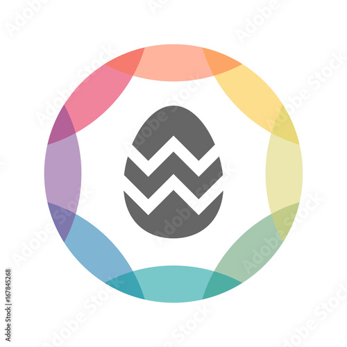 farbiges Icon - Osterei