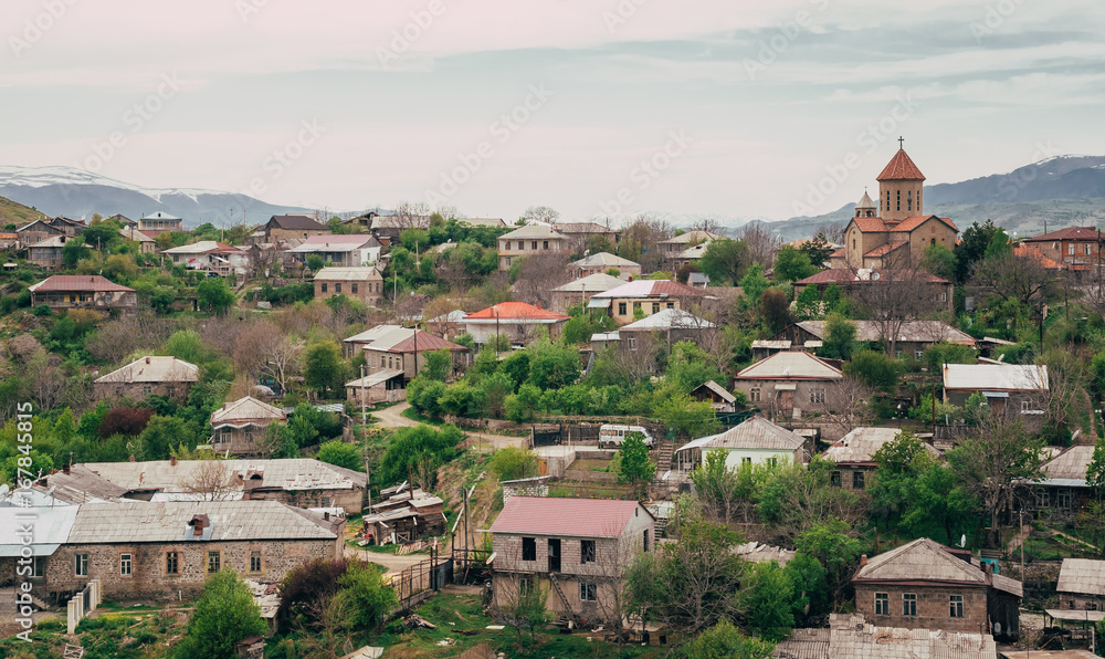 View over the city of Akhaltsikhe, in the Samtskhe-Javakheti region of Georgia.