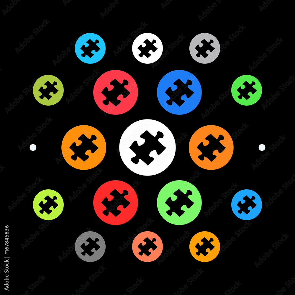 Modernes UI design - schräges Puzzleteil Modernes UI design - schräges Puzzleteil