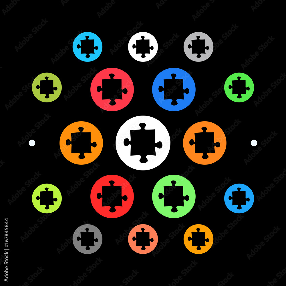Modernes UI design - gerades Puzzleteil Modernes UI design - gerades Puzzleteil