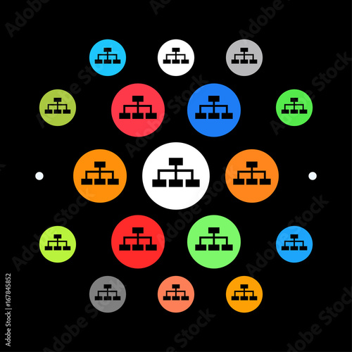 Modernes UI design - Stammbaum