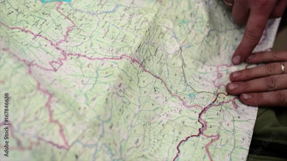tourist determine the route map tourist determine the route map