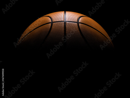 Basketball close-up on black background © Martin Piechotta